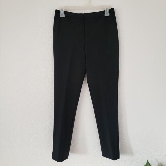 R Label Mid Rise Straight Leg Trouser Pant Black Size Small - Picture 1 of 8